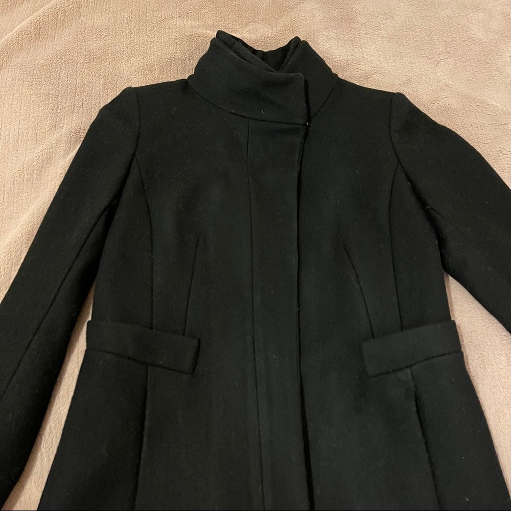 Zara Black Fitted Coat - Picture 4 of 4